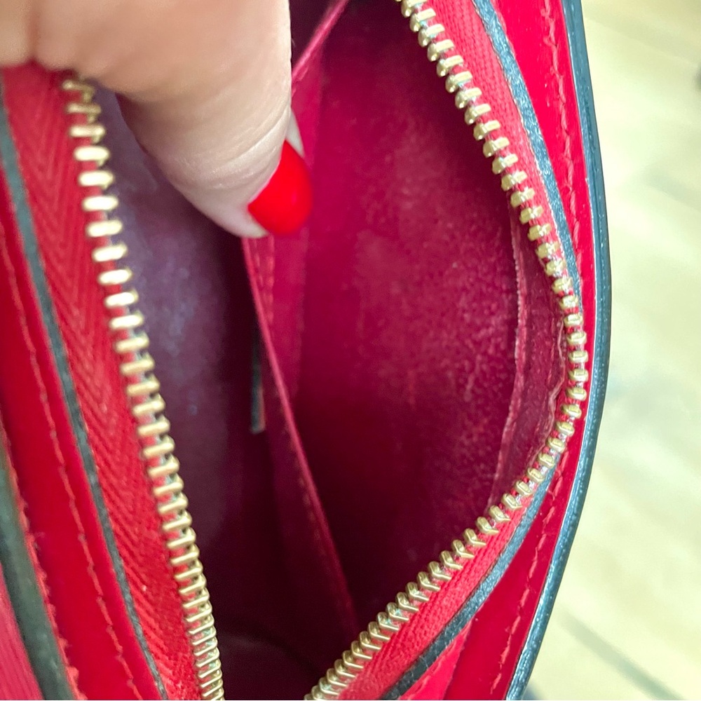Louis Vuitton Authentic Red Epi Dauphine PM Crossbody Bag - Picture 9 of 9